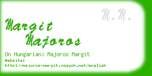 margit majoros business card